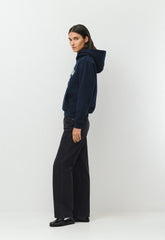 Cozy Sweatfleece Perfect Hoodie - ADMIRAL NVY/LT BIRCH