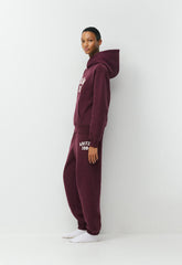 Cozy Sweatfleece Perfect Hoodie - GALA PLUM/ LT BIRCH