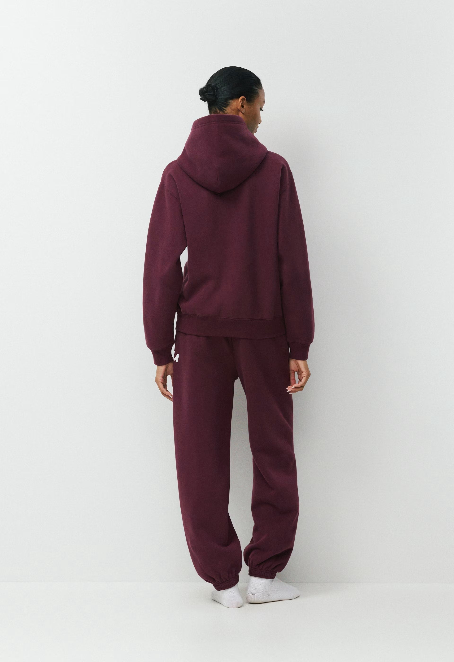 Cozy Sweatfleece Perfect Hoodie - GALA PLUM/ LT BIRCH