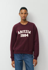 Cozy Sweatfleece Perfect Crew Sweatshirt - HEATHER CHROME/AD NAVY