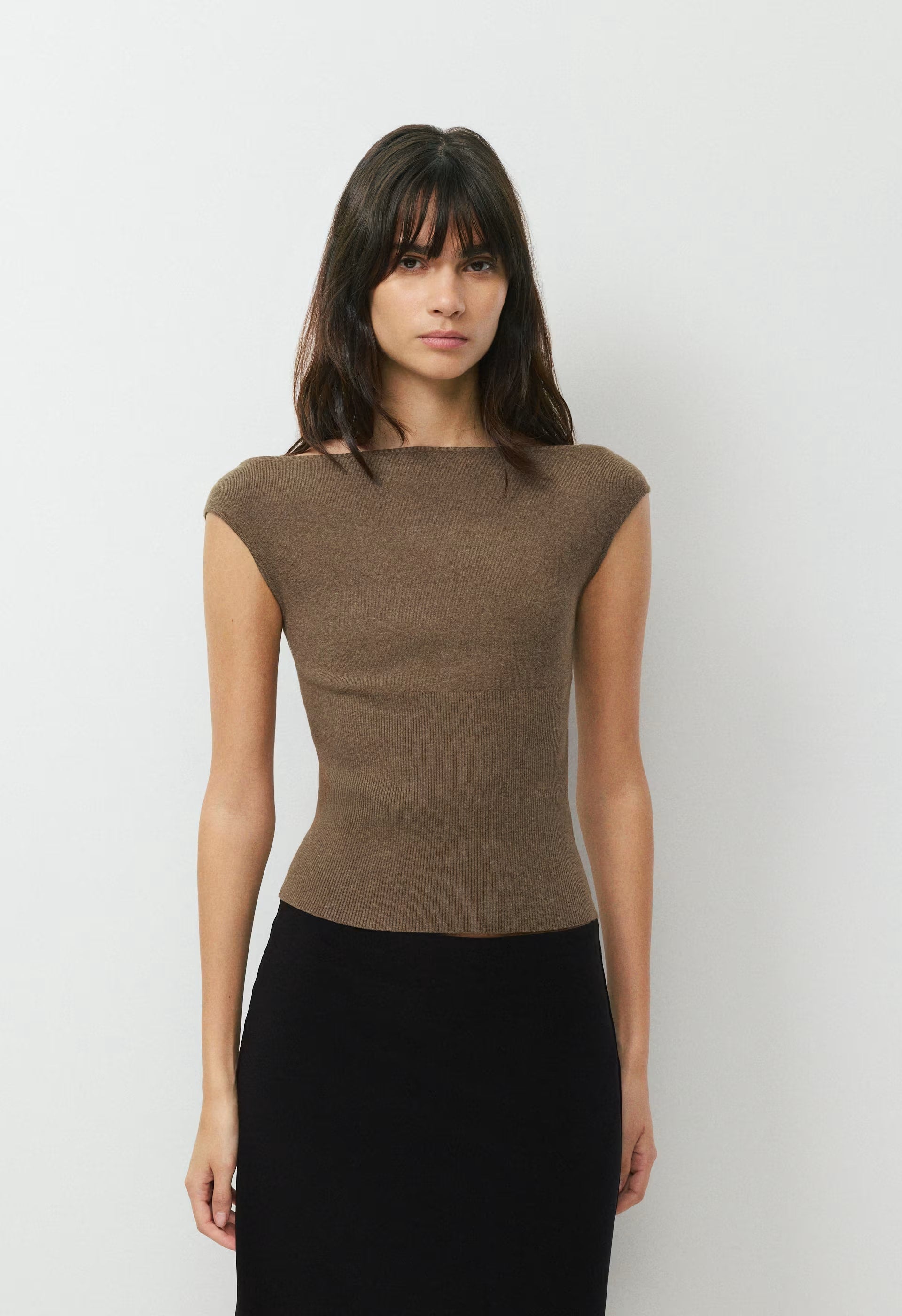 Stroll Top - Wonder Yarn - HEATHER DARK CHOCOLATE