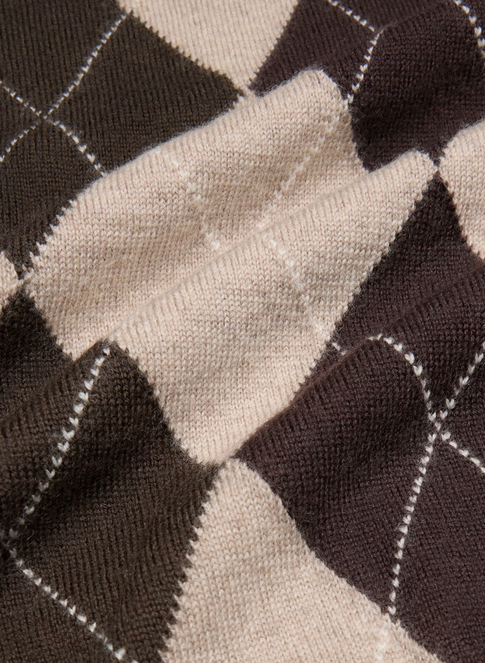 Bare Merino Wool Aspect Polo Sweater - H ND TPE/CC NB BRWN