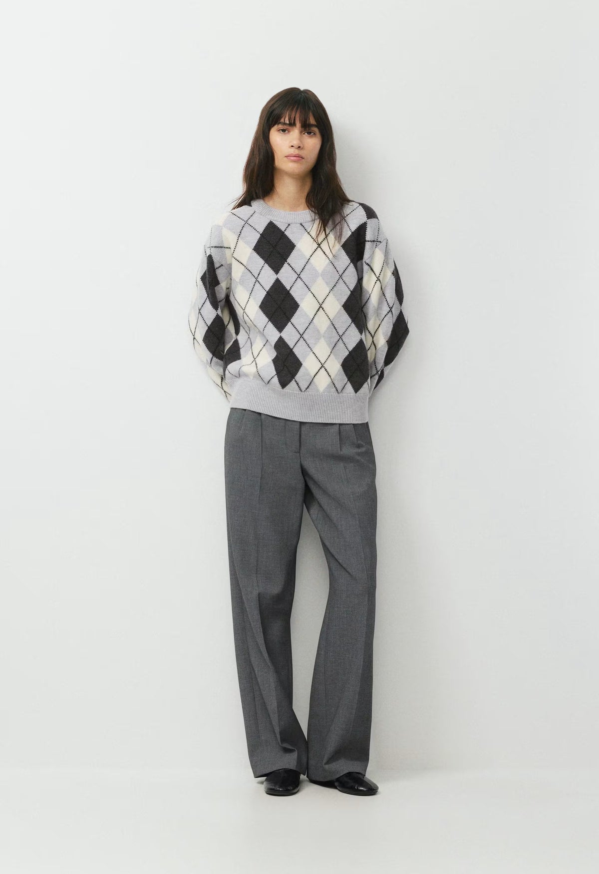 Essential Merino Wool View Sweater - H CHROME/ LIGHT BIRCH