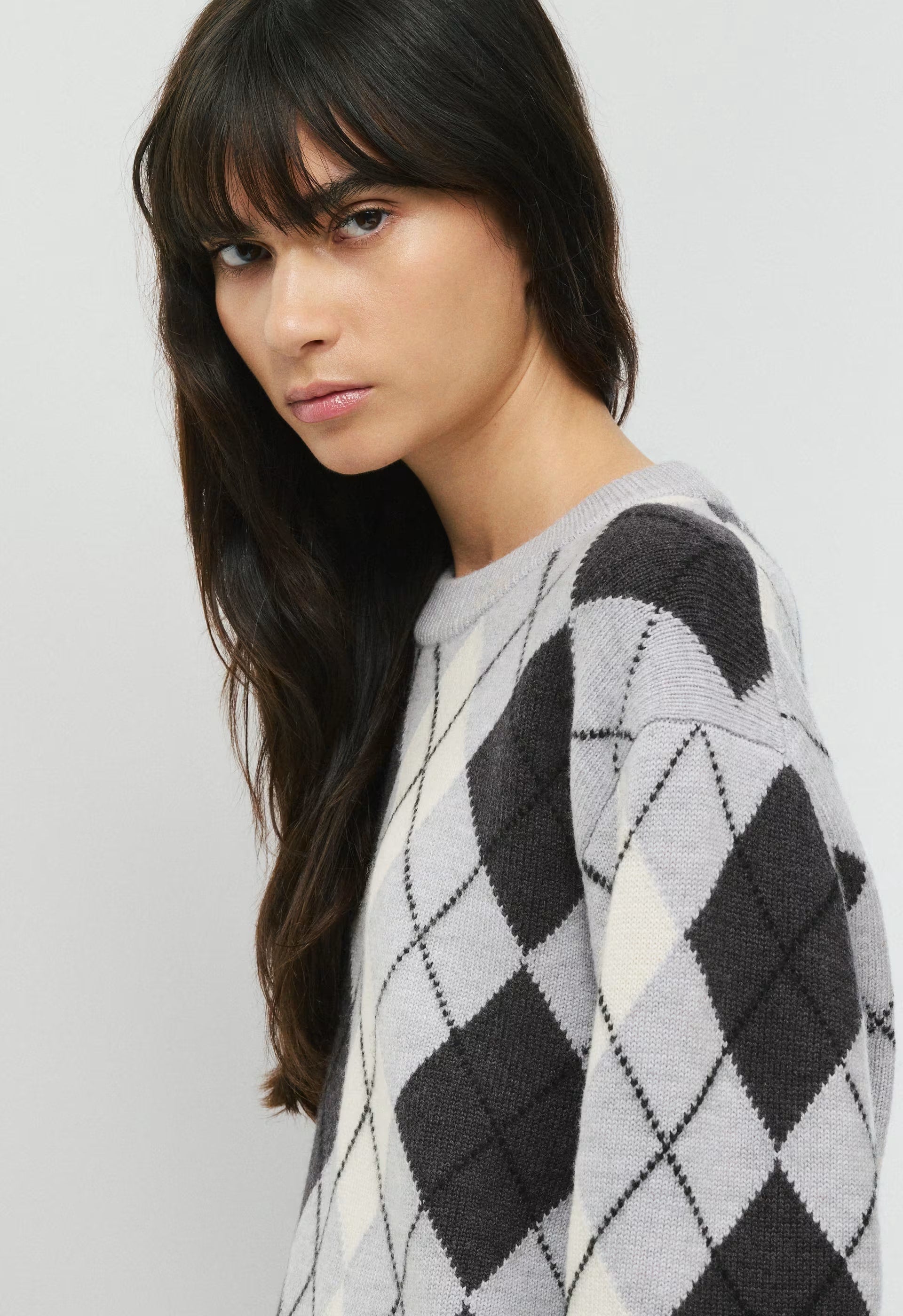 Essential Merino Wool View Sweater - H CHROME/ LIGHT BIRCH