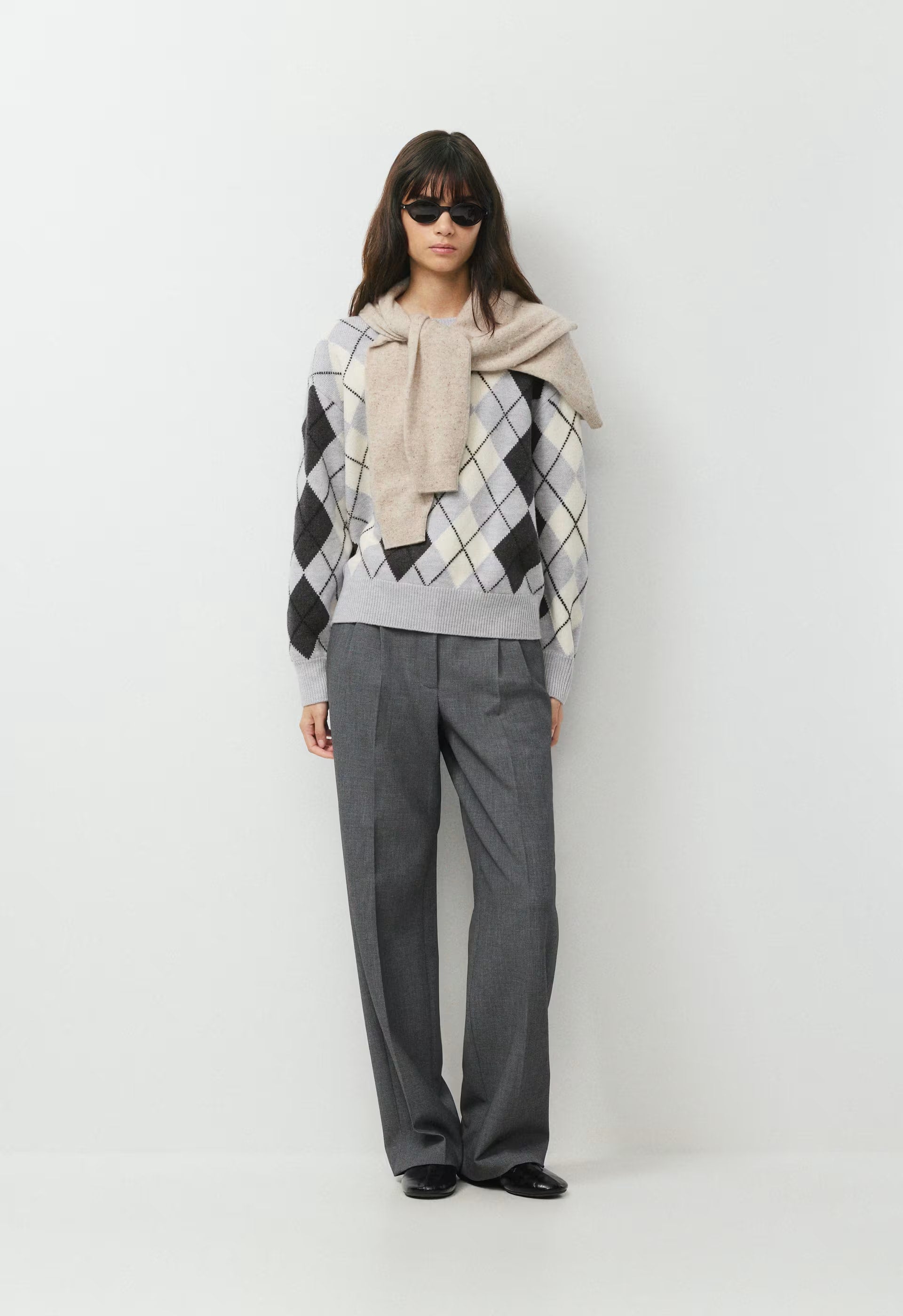 Essential Merino Wool View Sweater - H CHROME/ LIGHT BIRCH