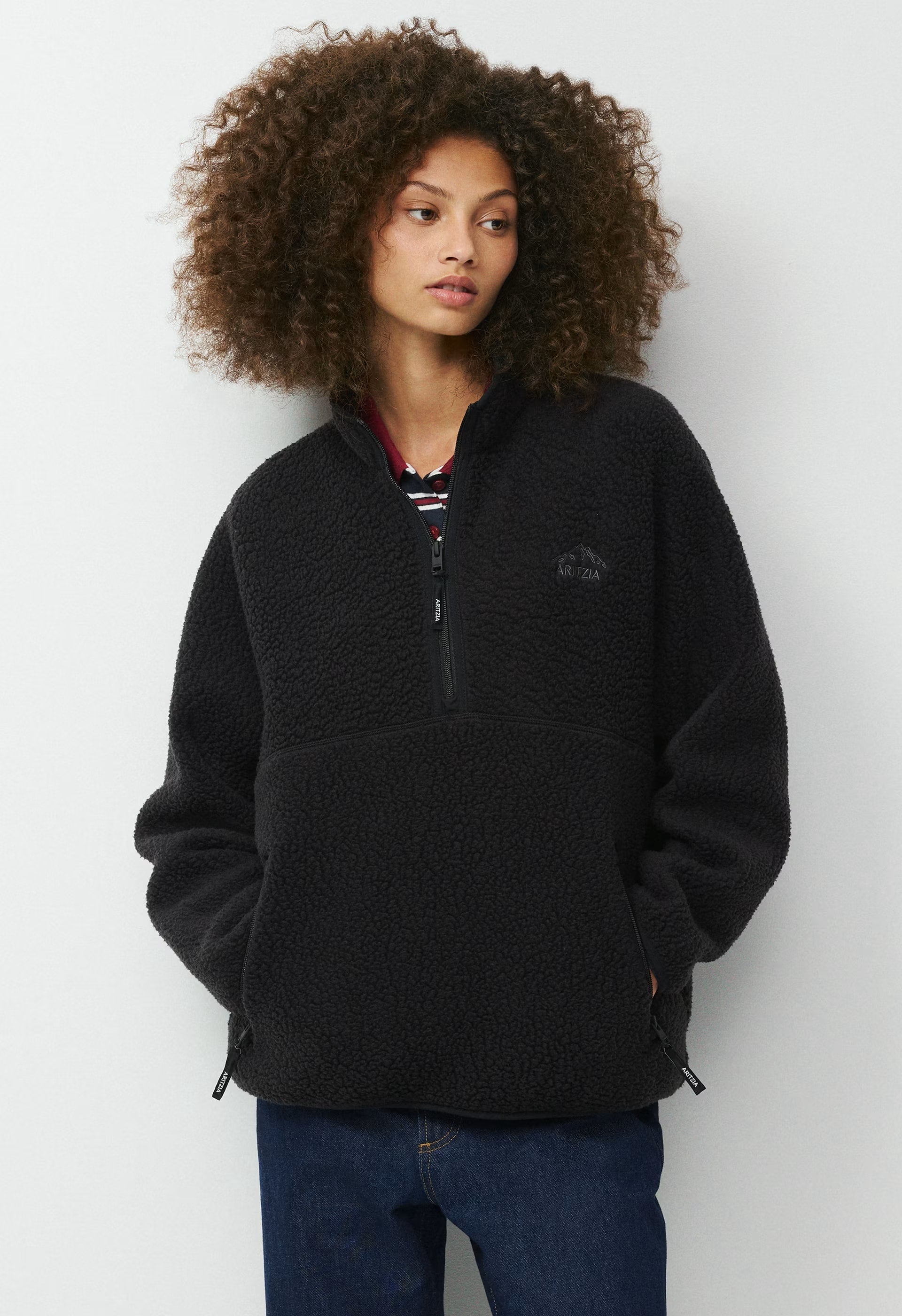 Polartec® Thermal Pro™ Highlands Hip Mockneck - BLACK