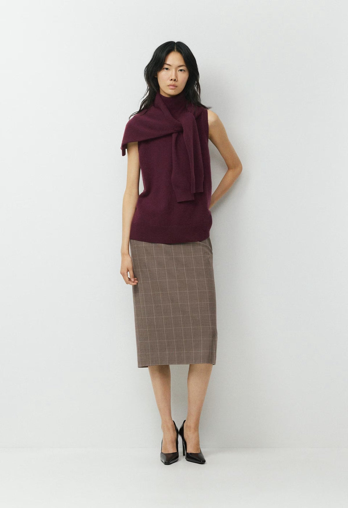 Bare Cashmere Opus Mockneck - GALA PLUM