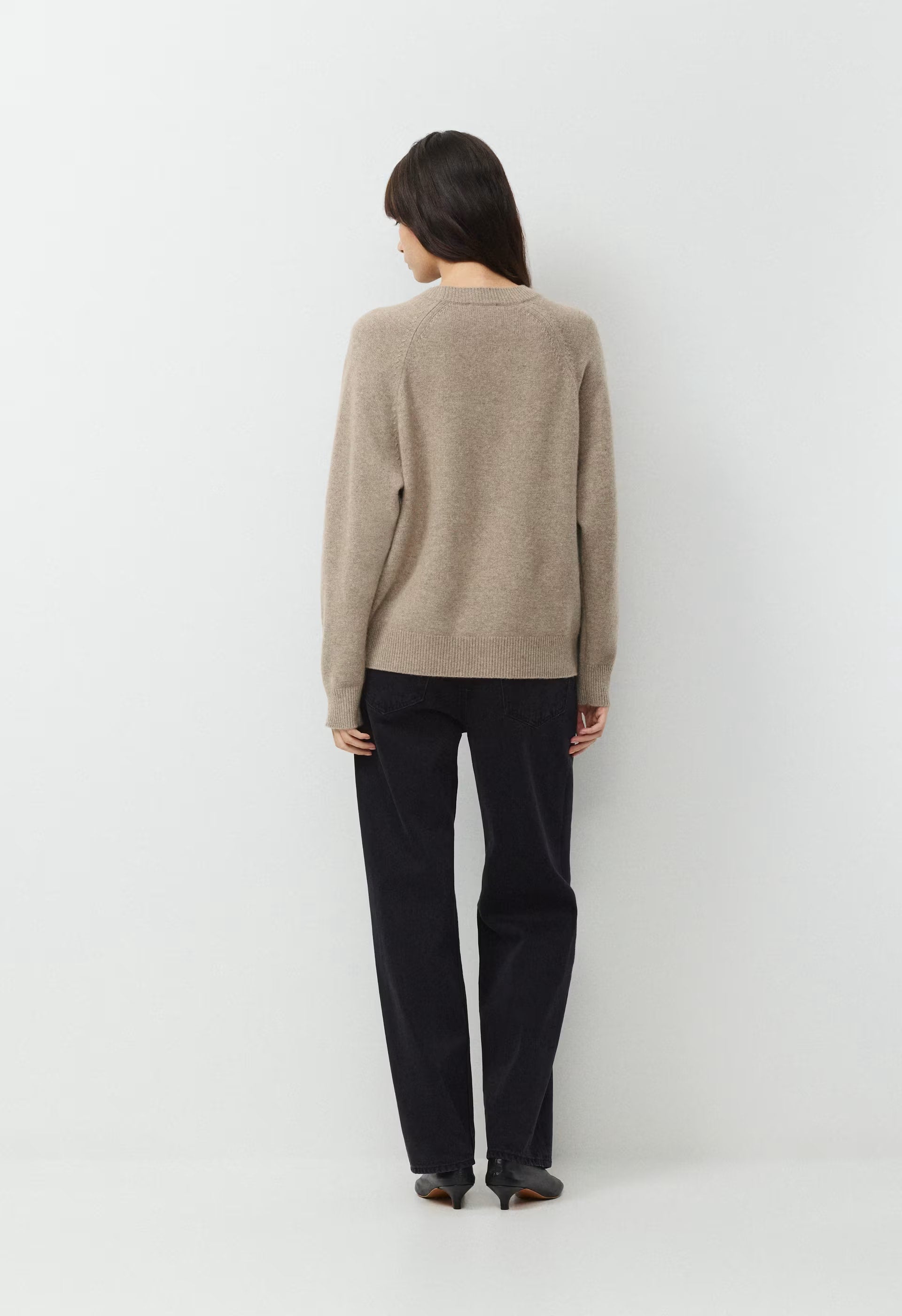 Essential Wool Cashmere Isabelle Sweater - HEATHER NOMAD TAUPE