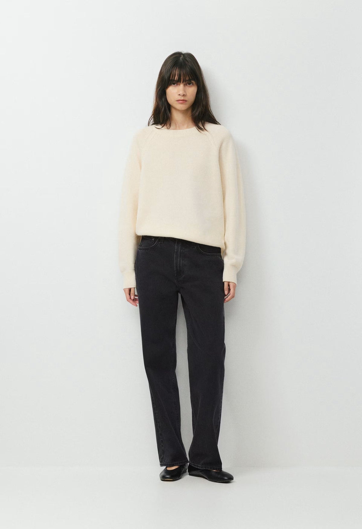 Essential Wool Cashmere Isabelle Sweater - SEASIDE CREAM
