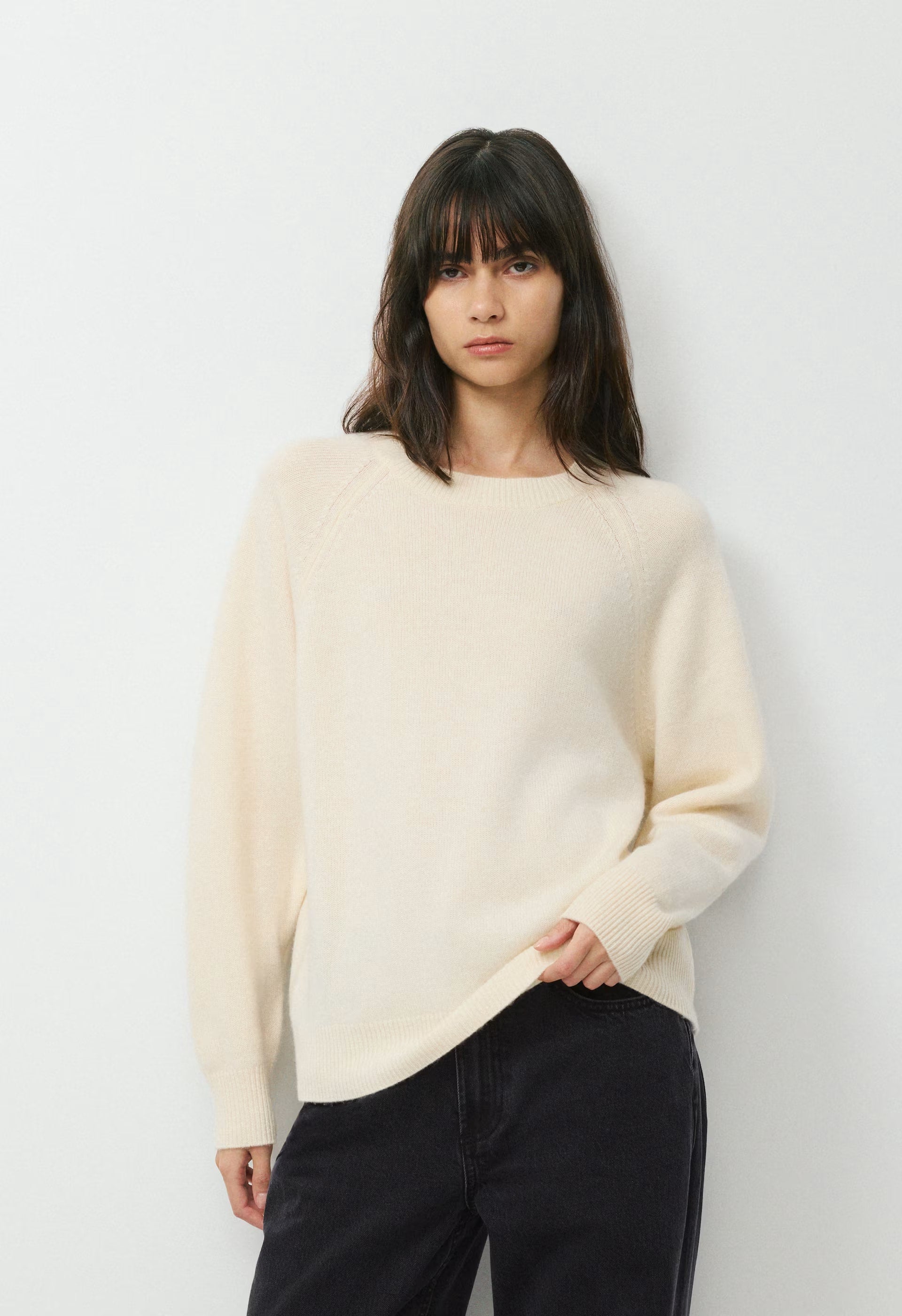 Essential Wool Cashmere Isabelle Sweater - SEASIDE CREAM