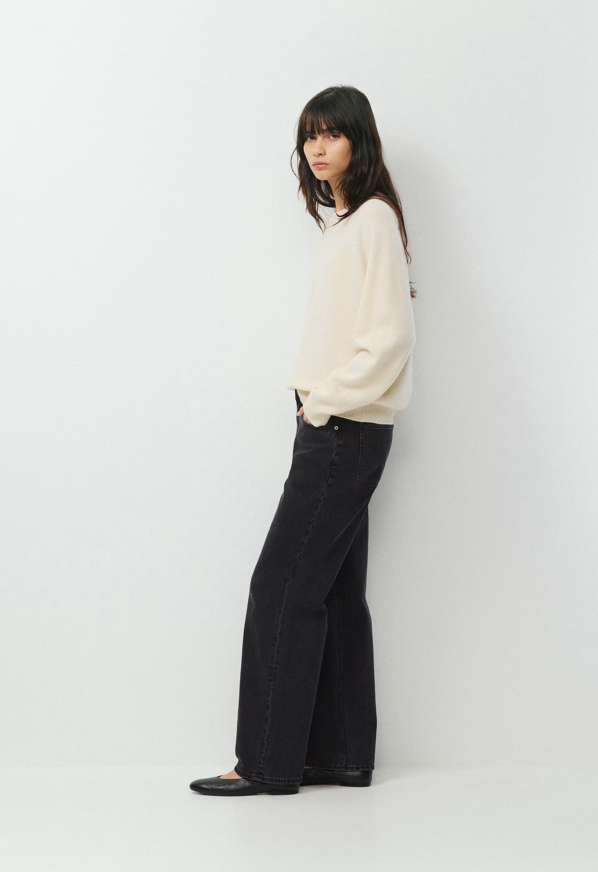 Essential Wool Cashmere Isabelle Sweater - SEASIDE CREAM
