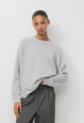 Essential Wool Cashmere Isabelle Sweater - HEATHER CHROME