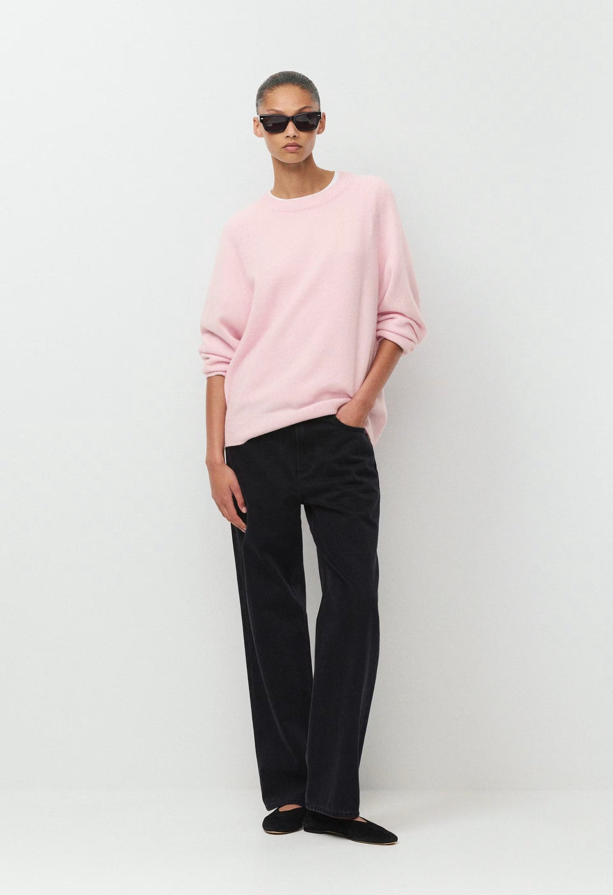 Essential Wool Cashmere Isabelle Sweater - MAGNOLIA