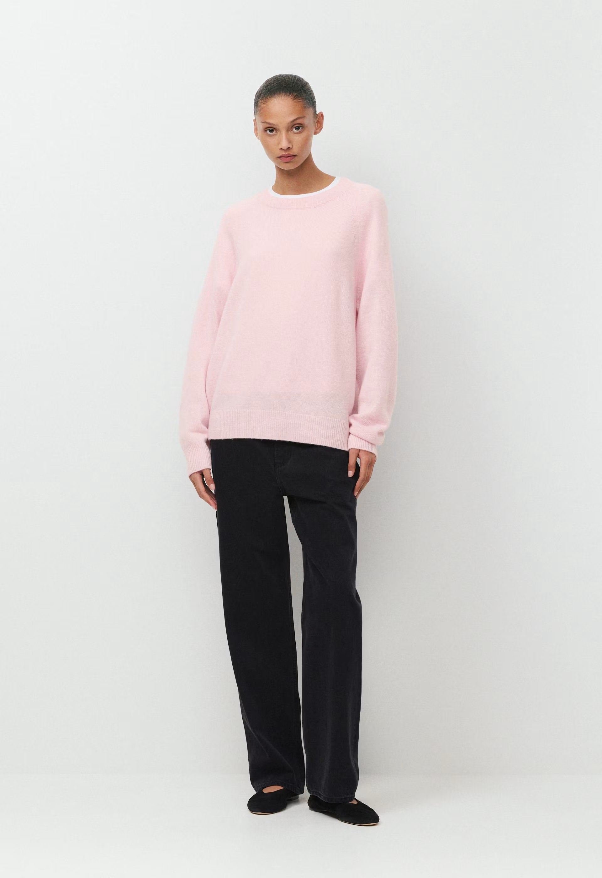 Essential Wool Cashmere Isabelle Sweater - MAGNOLIA