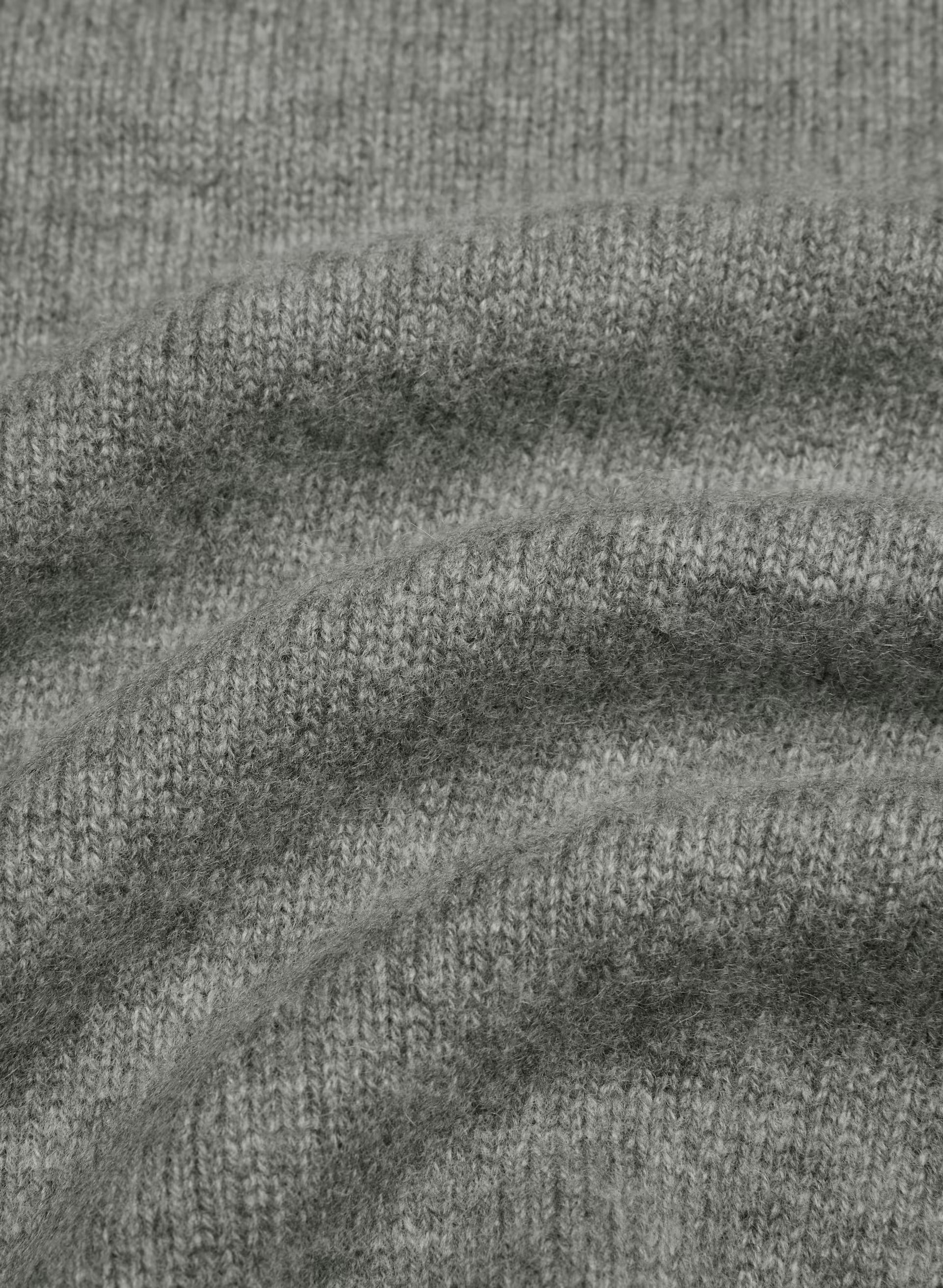 Essential Wool Cashmere Isabelle Sweater - HEATHER DARK GREY