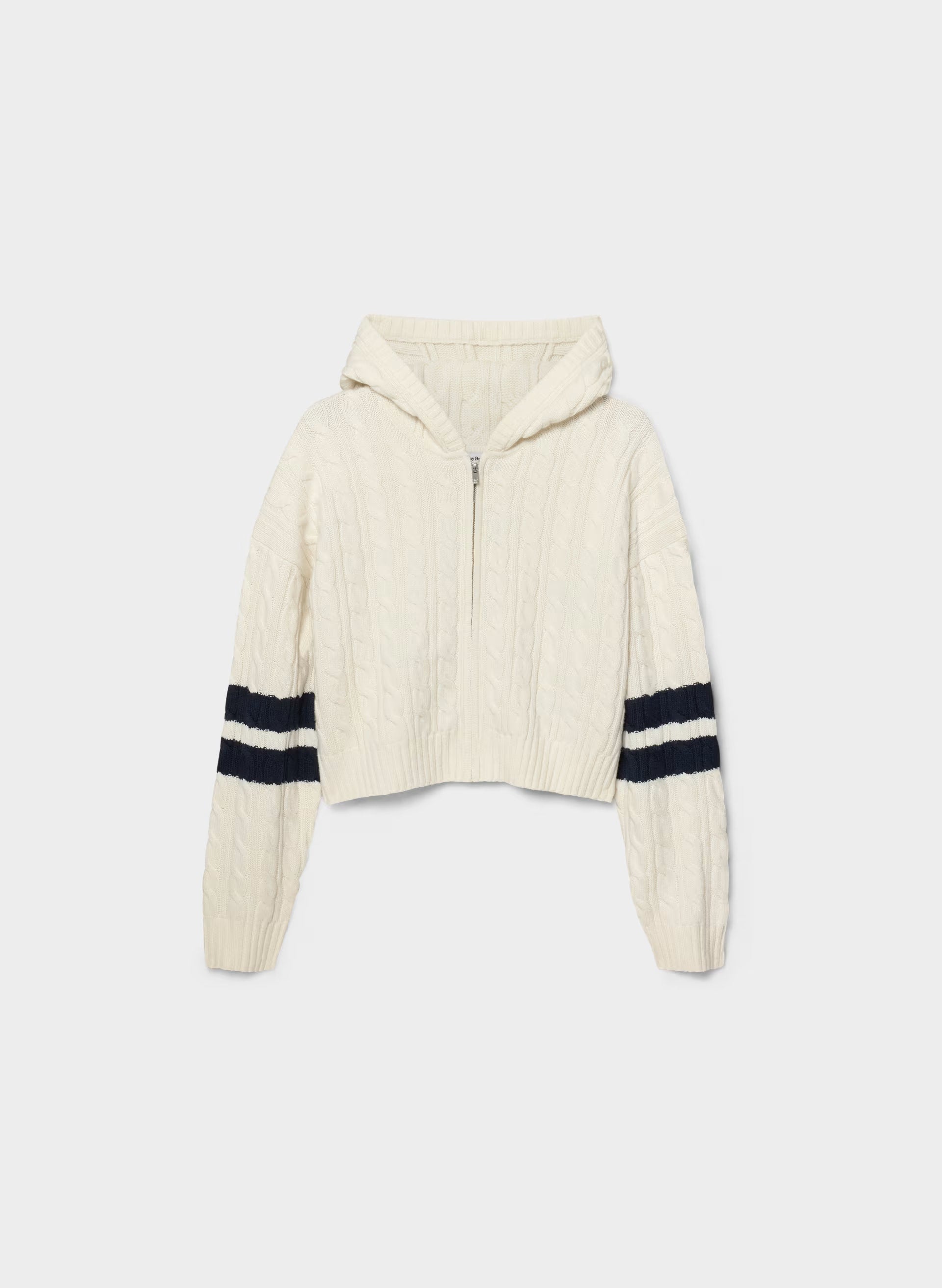 Octavia Zip Hoodie - WHISPER WHITE/ADL NAVY