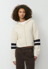 Octavia Zip Hoodie - WHISPER WHITE/ADL NAVY