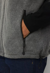 Riverbend Vest - Bigfoot Fleece - HEATHER RIDGE GREY