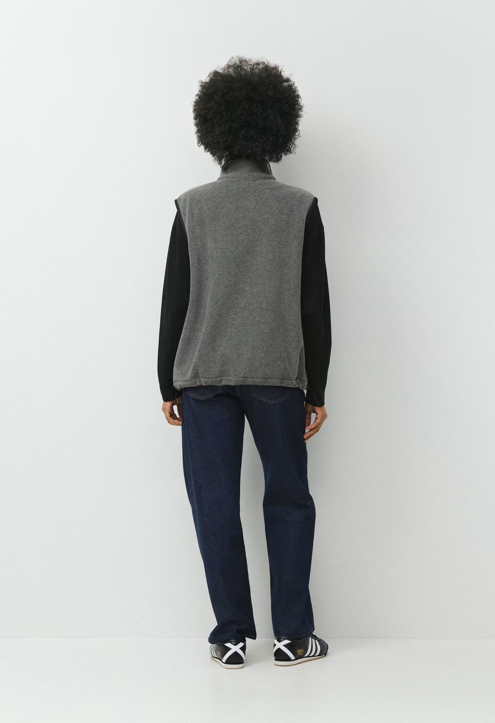 Riverbend Vest - Bigfoot Fleece - HEATHER RIDGE GREY