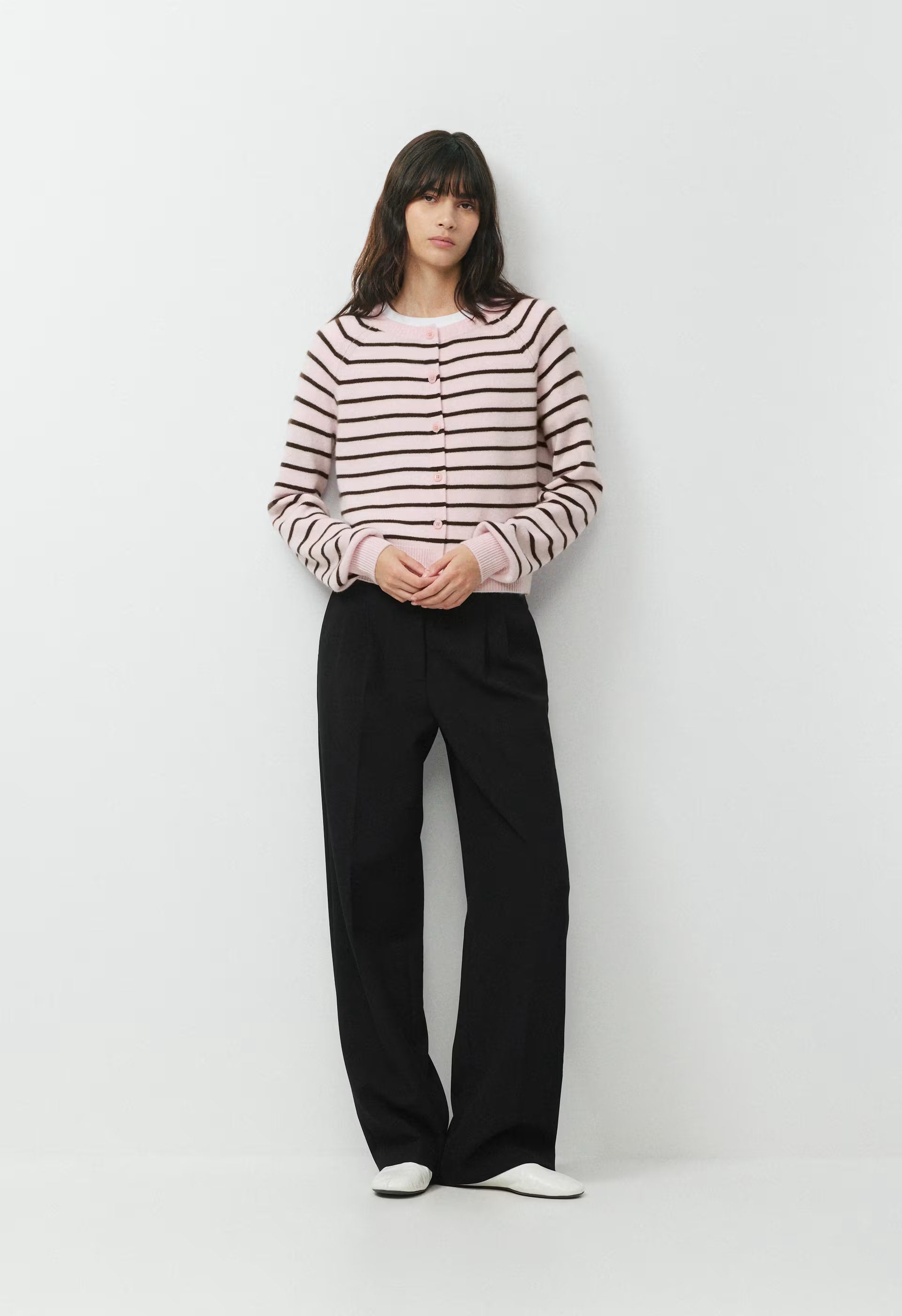 Essential Wool Cashmere London Cardigan - MGNOLIA/CACAO NIB BRWN