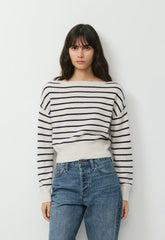 Essential Wool Cashmere Gable Sweater - LGHT BRCH/ADML NVY
