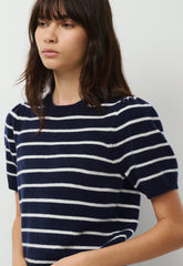 Essential Wool Cashmere Cherub Sweater - ADMIRAL NVY/LT BIRCH