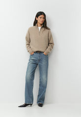 Essential Cashmere Metaphor Sweater - HEATHER NOMAD TAUPE