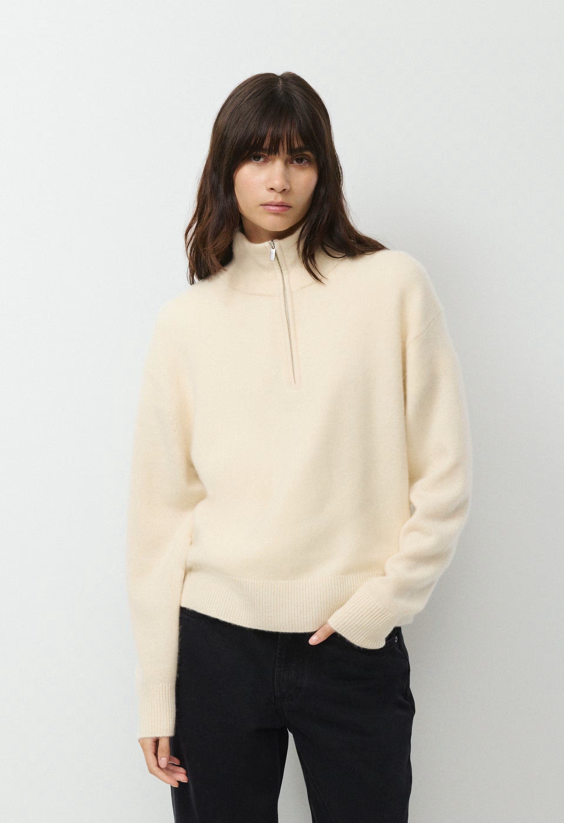 Essential Cashmere Metaphor Sweater - SEASIDE CREAM