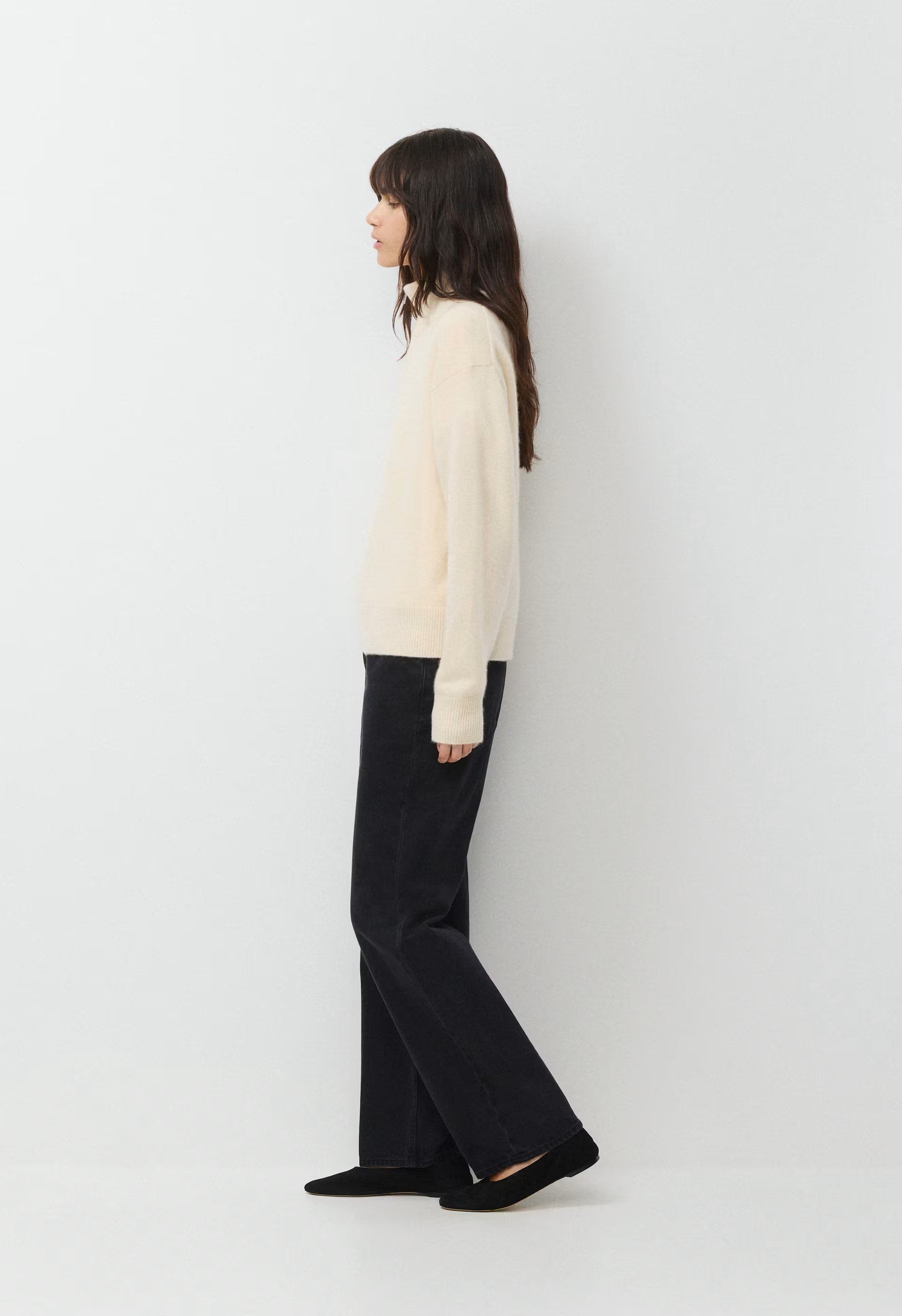 Essential Cashmere Metaphor Sweater - SEASIDE CREAM