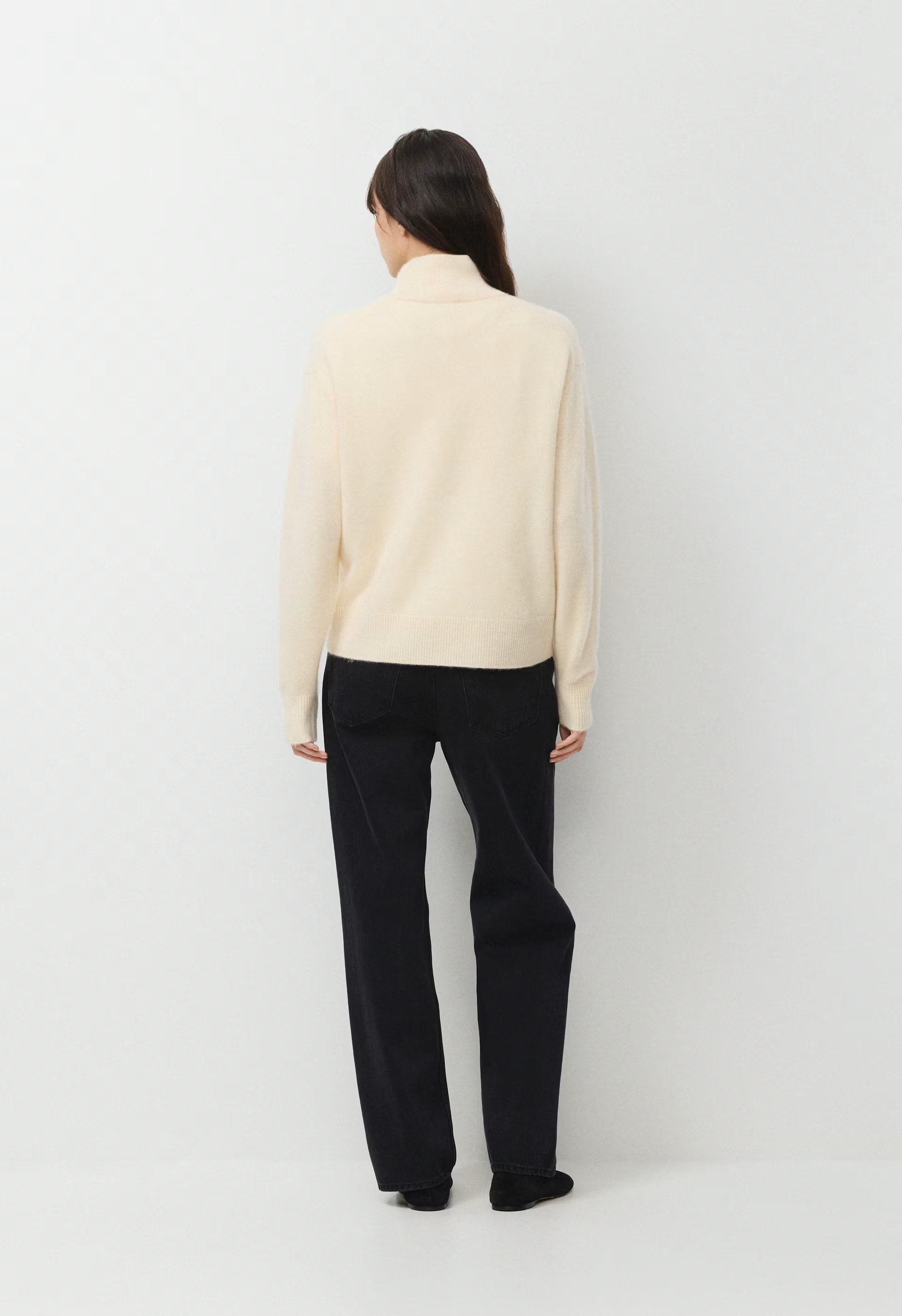 Essential Cashmere Metaphor Sweater - SEASIDE CREAM