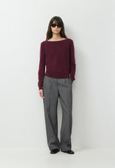 Bare Cashmere Magnific Sweater - GALA PLUM