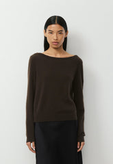 Bare Cashmere Magnific Sweater - CACAO NIB BROWN