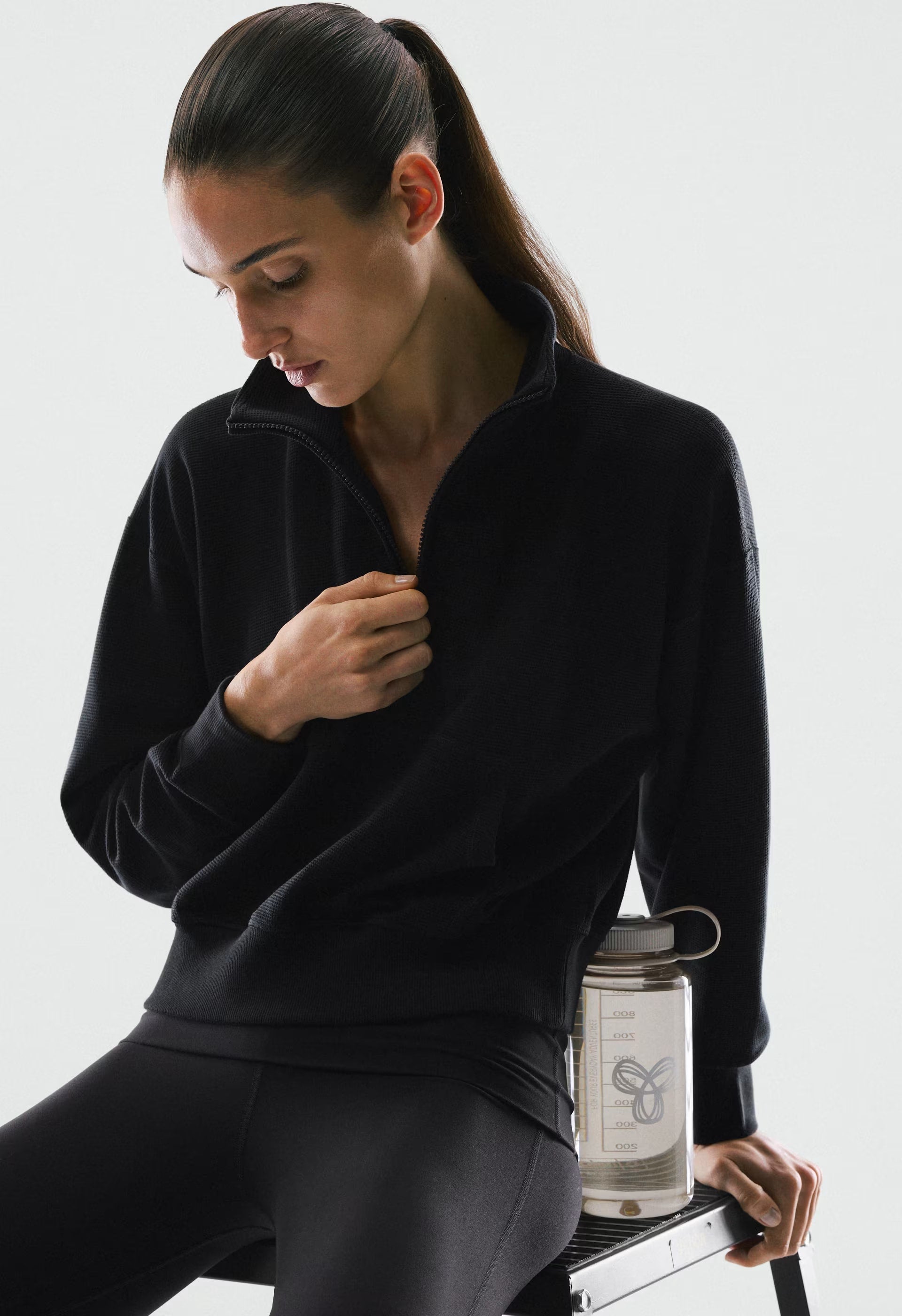 Wafflex Karma Sweater - BLACK