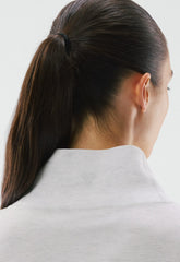 Wafflex Recuperate Funnel Neck - HEATHER CLOUD WHITE