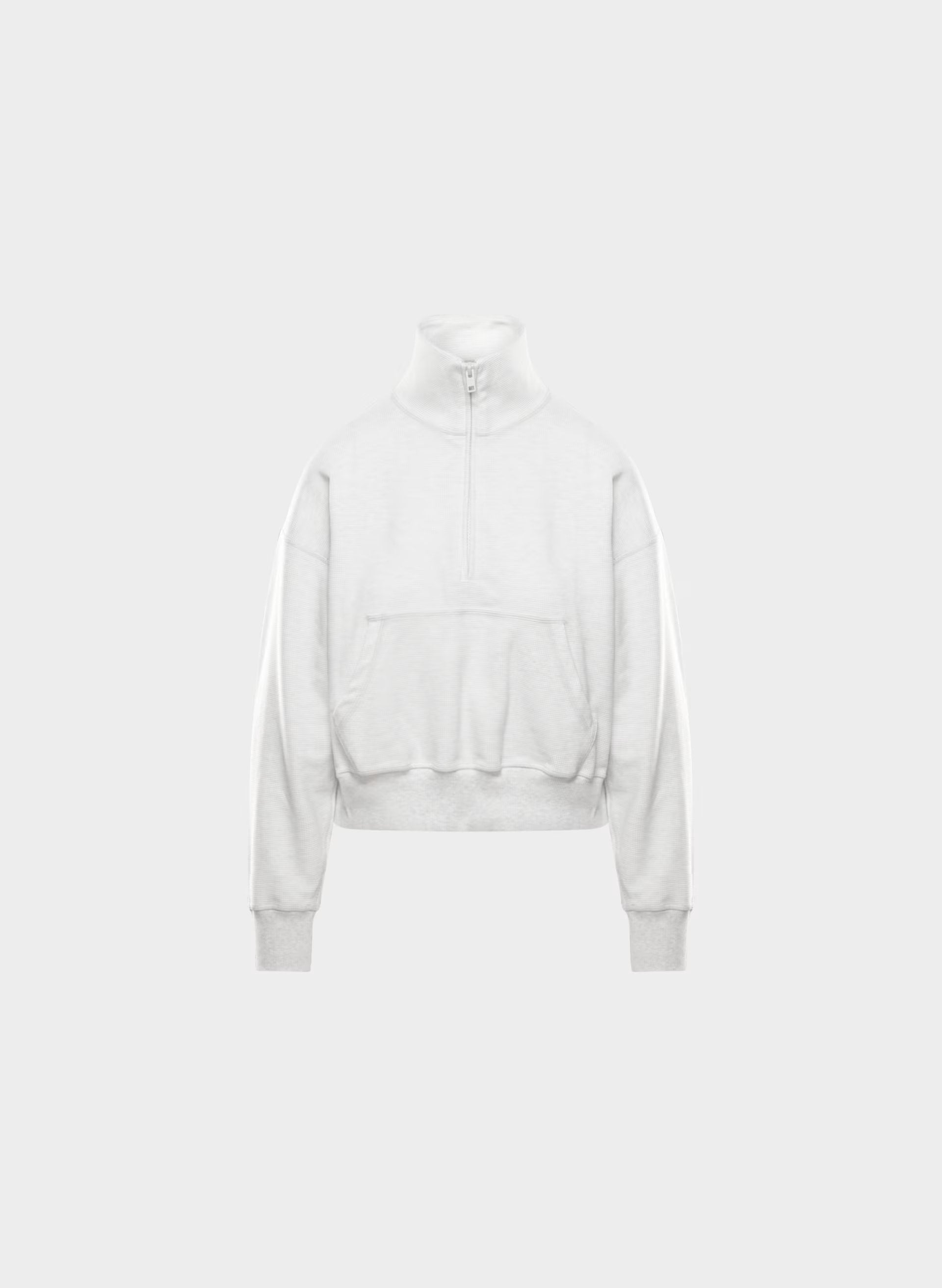 Wafflex Karma Sweater - HEATHER CLOUD WHITE