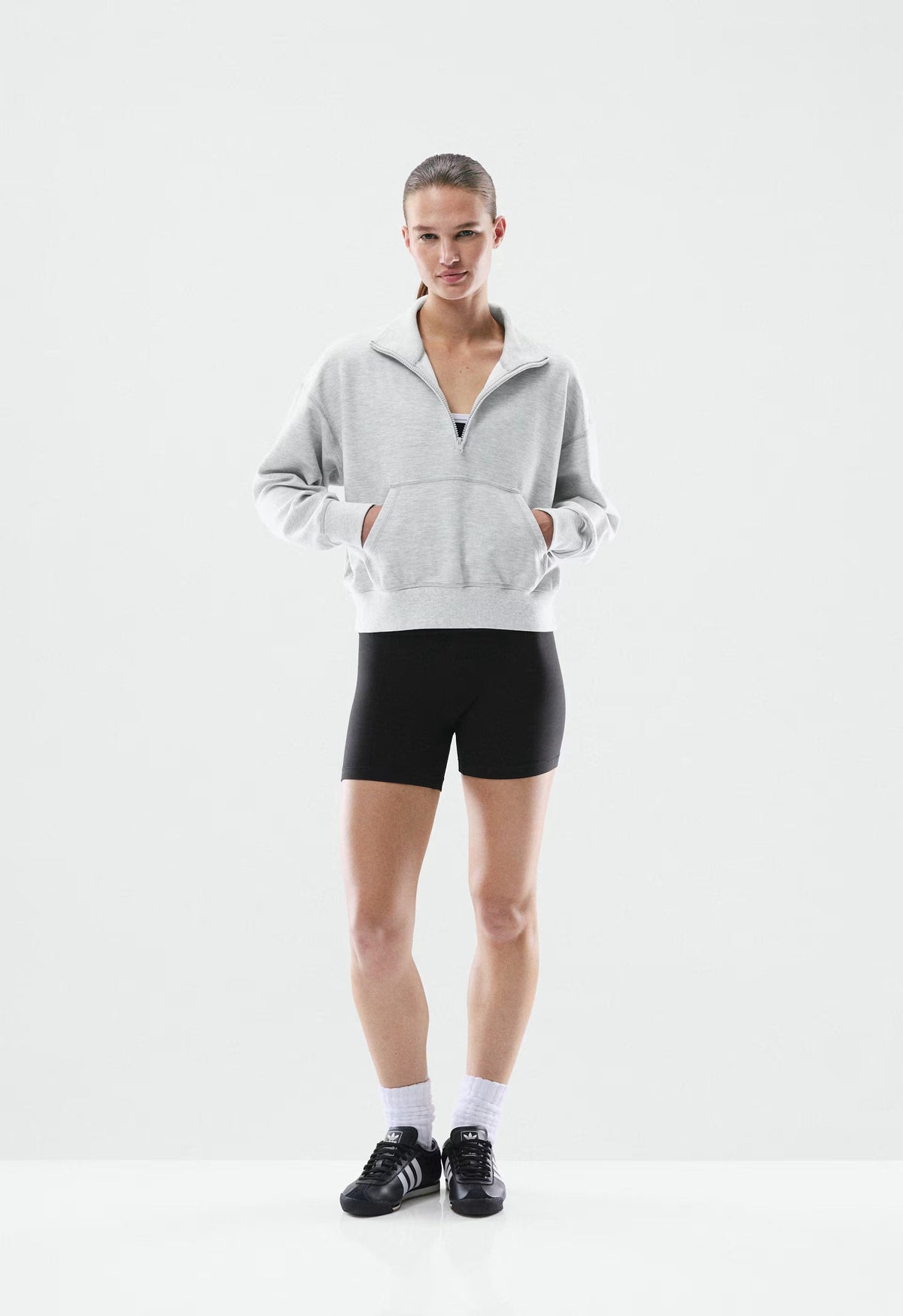 Wafflex Karma Sweater - HEATHER CHROME