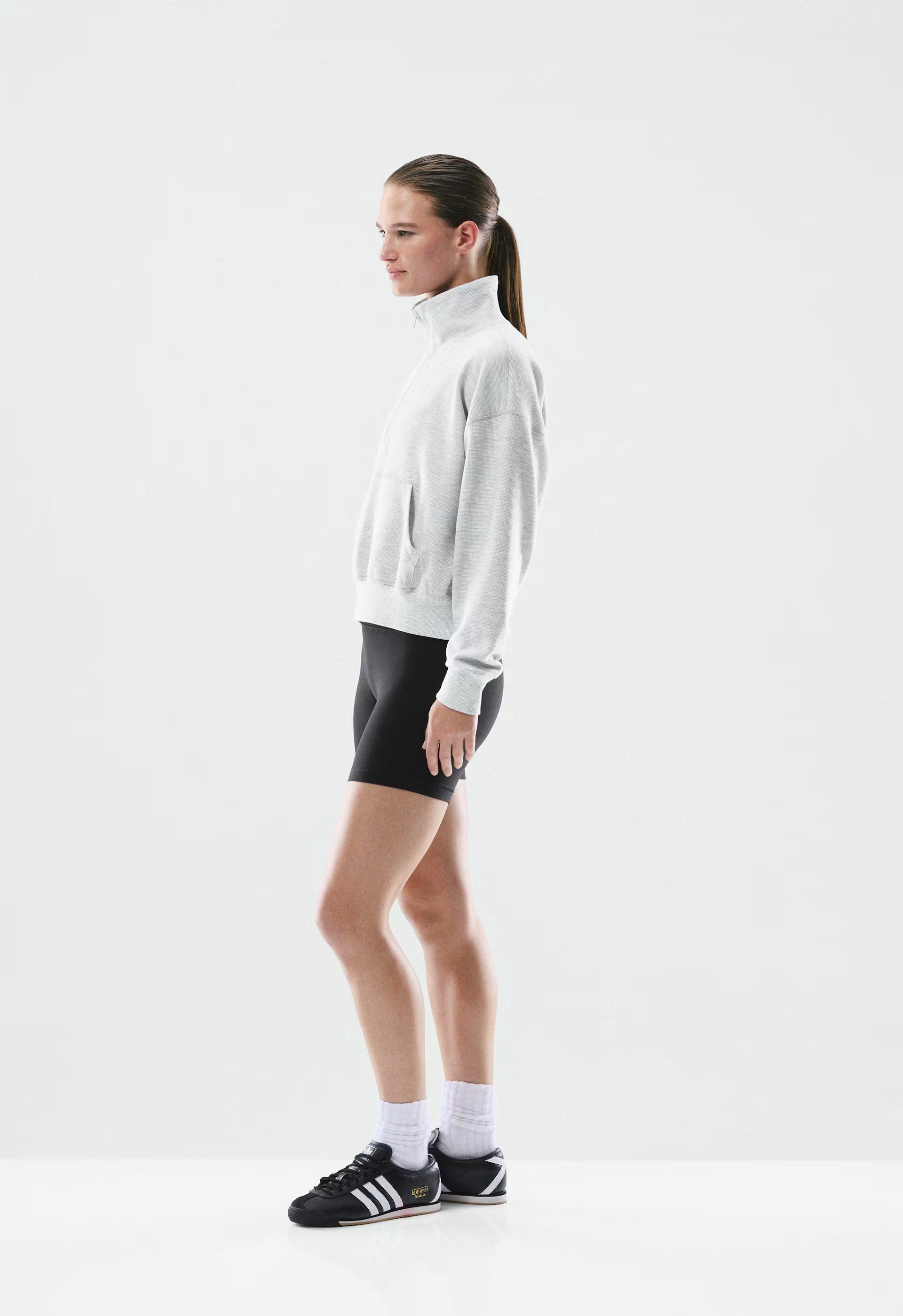 Wafflex Karma Sweater - HEATHER CHROME
