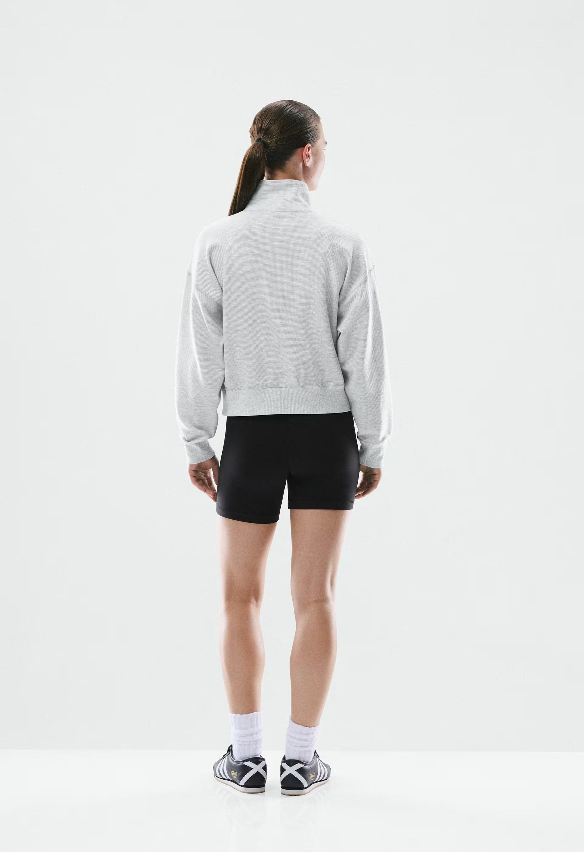 Wafflex Karma Sweater - HEATHER CHROME