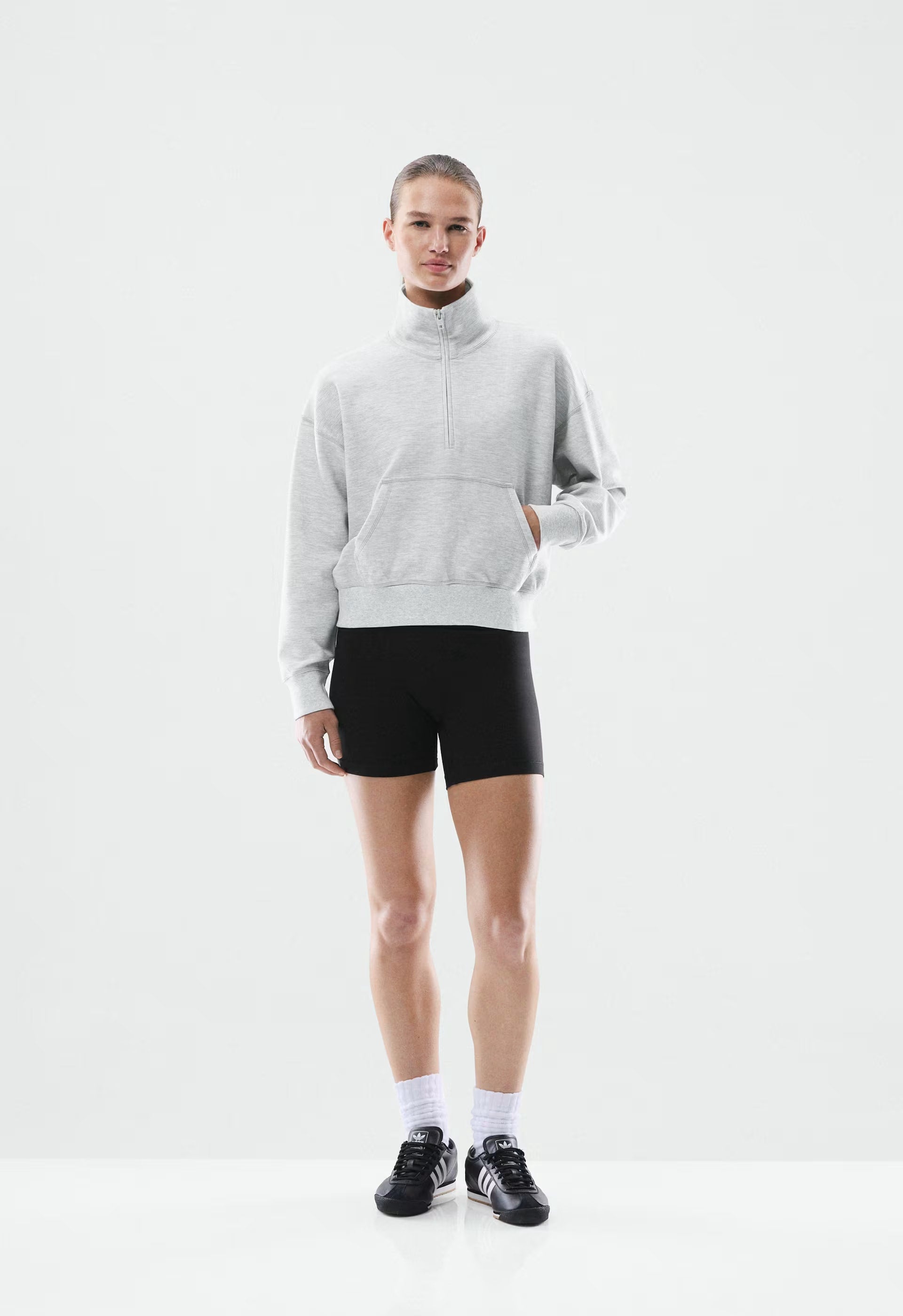 Wafflex Karma Sweater - HEATHER CHROME