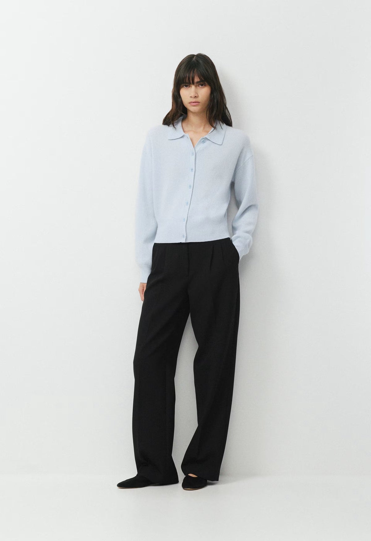 Essential Cashmere Princely Cardigan - PLEIN AIR