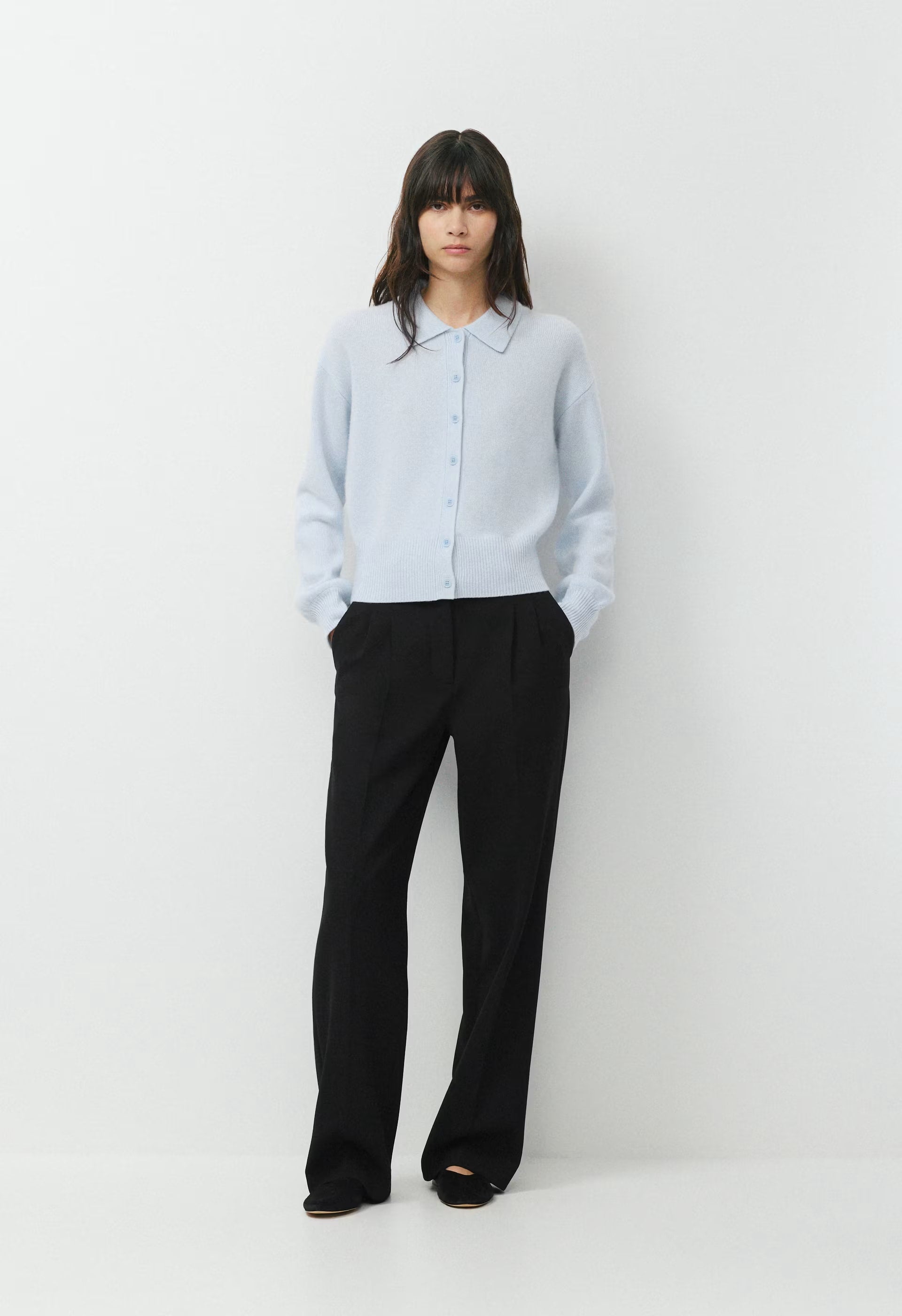 Essential Cashmere Princely Cardigan - PLEIN AIR