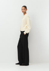 Essential Cashmere Princely Cardigan - SEASIDE CREAM