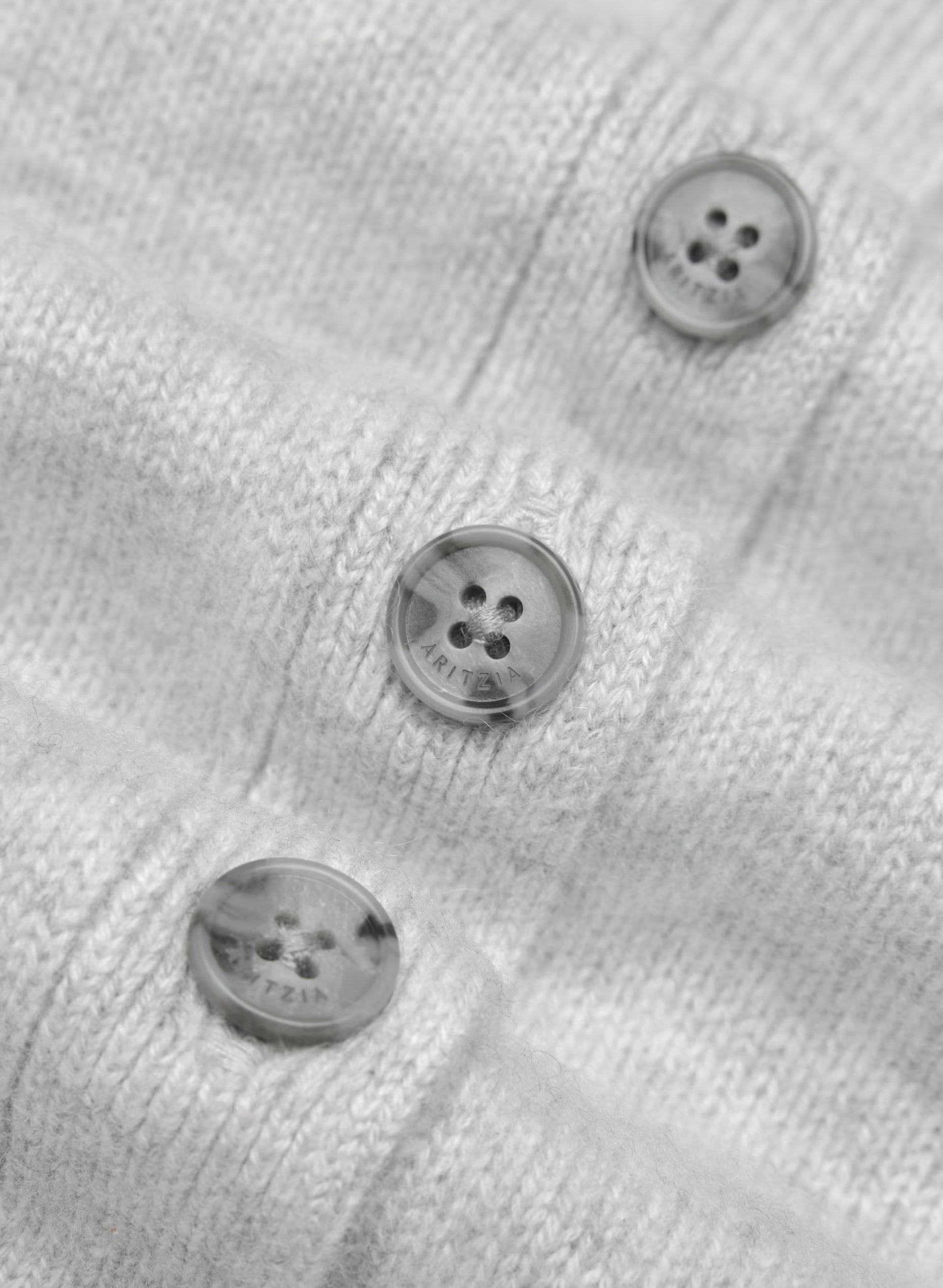 Essential Cashmere Princely Cardigan - HEATHER CHROME