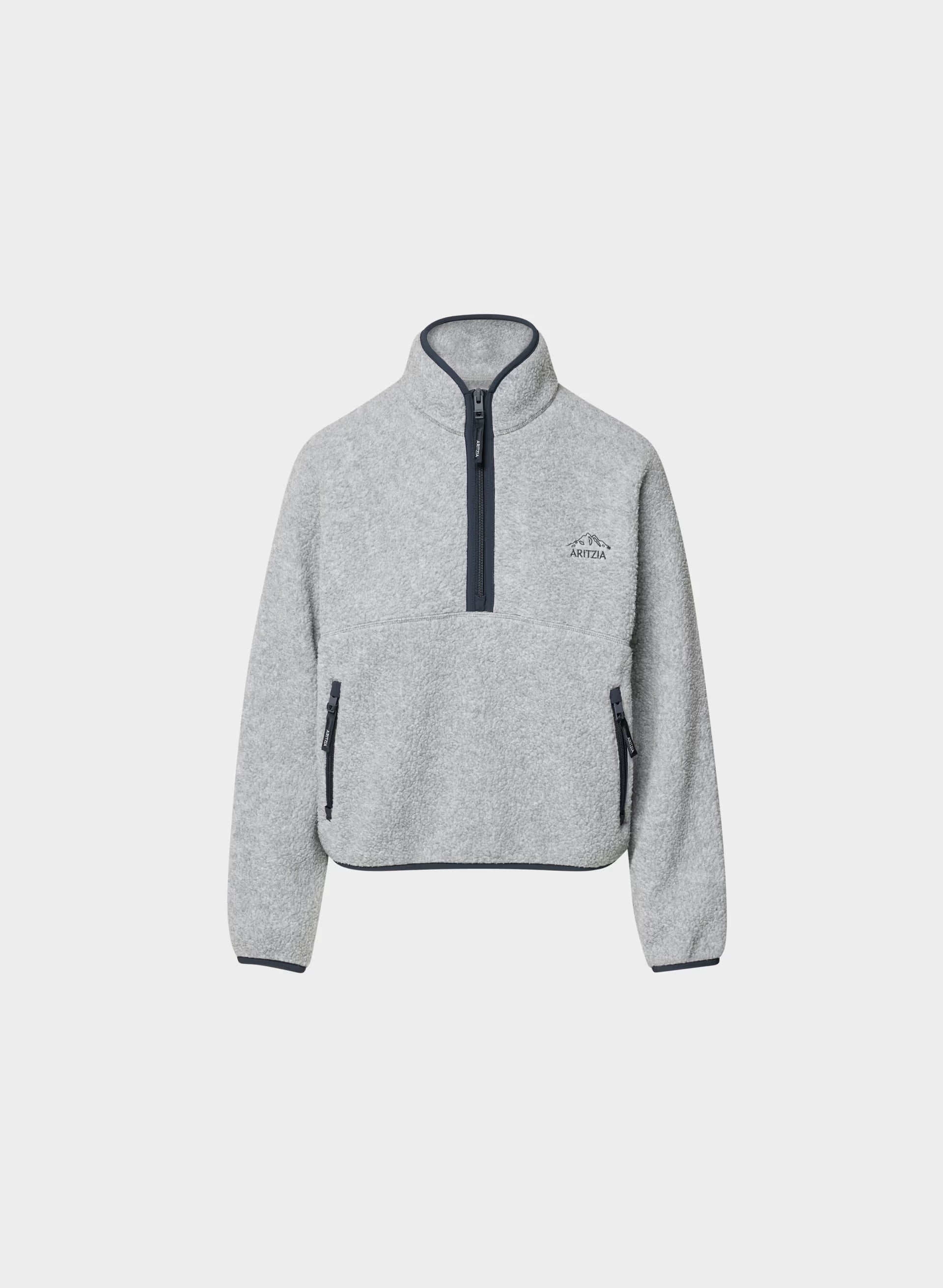 Polartec® Thermal Pro™ Highlands Mockneck - HTR ATHL GREY/ADL NAVY