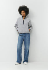 Polartec® Thermal Pro™ Highlands Mockneck - HTR ATHL GREY/ADL NAVY