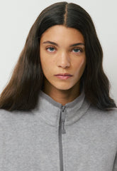 Outlook Zip Mockneck - Bigfoot Fleece - HEATHER DOVER GREY