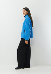 Outlook Zip Mockneck - Bigfoot Fleece - LAZULI BLUE