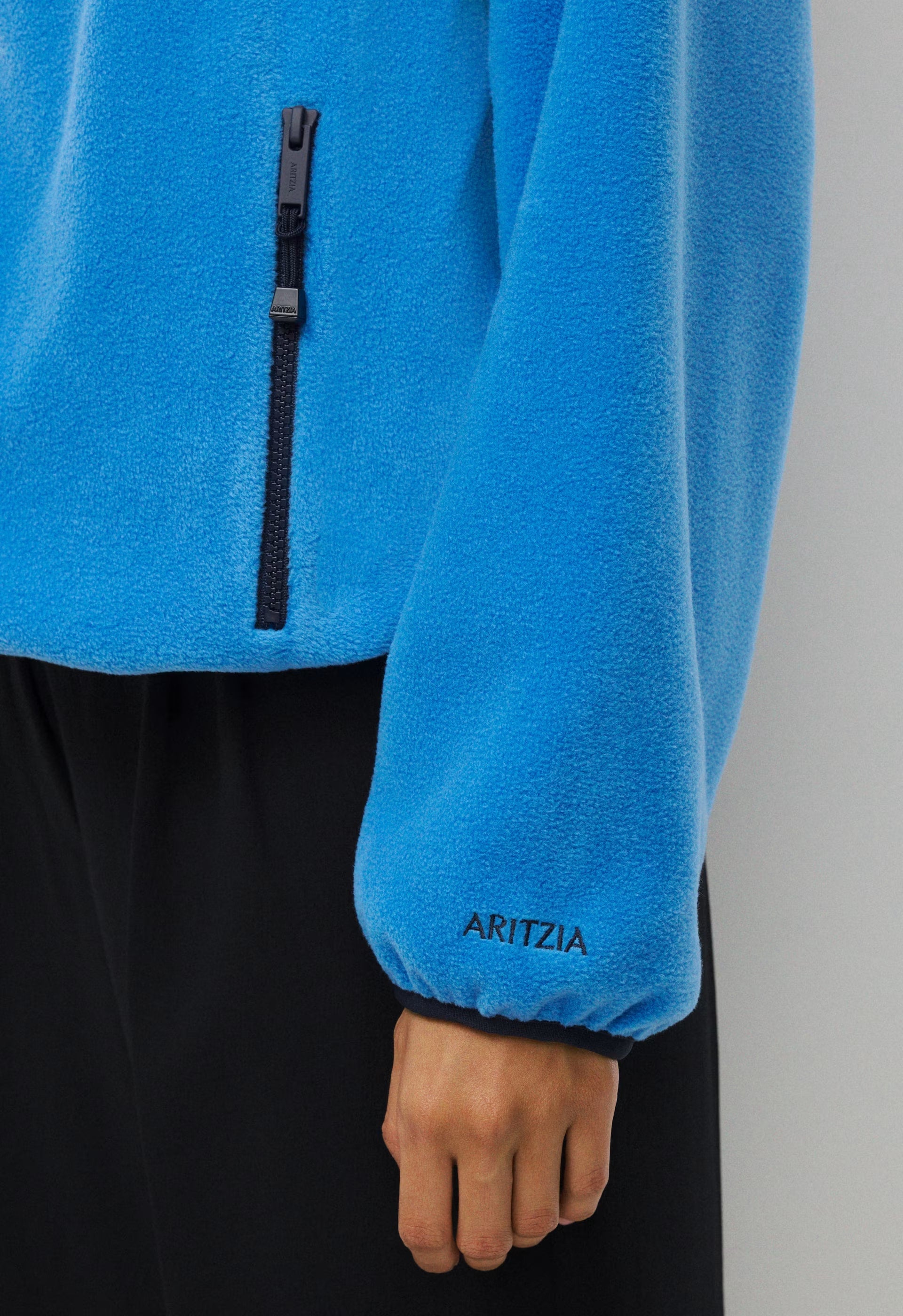 Outlook Zip Mockneck - Bigfoot Fleece - LAZULI BLUE