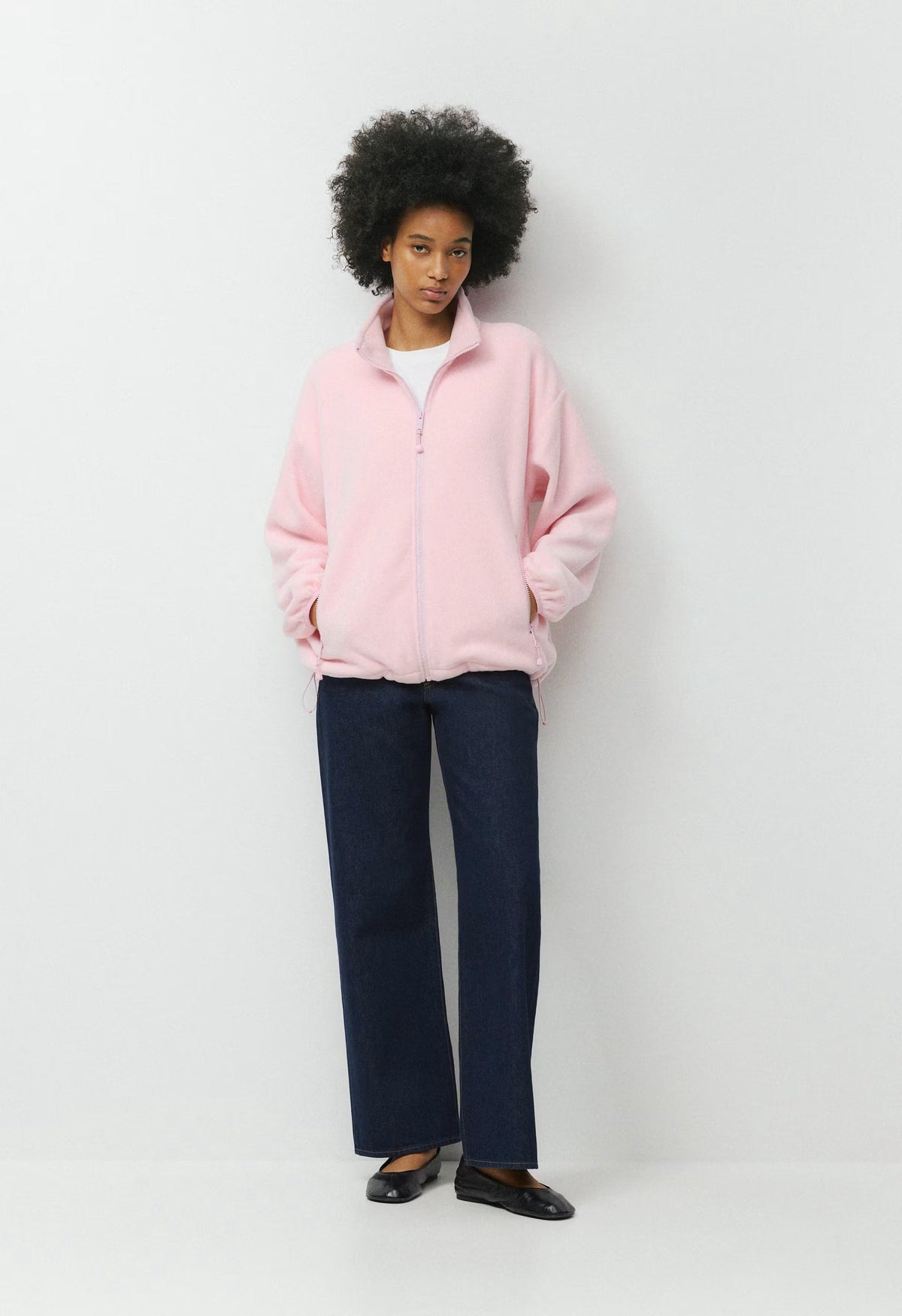 Outlook Zip Mockneck - Bigfoot Fleece - MAGNOLIA