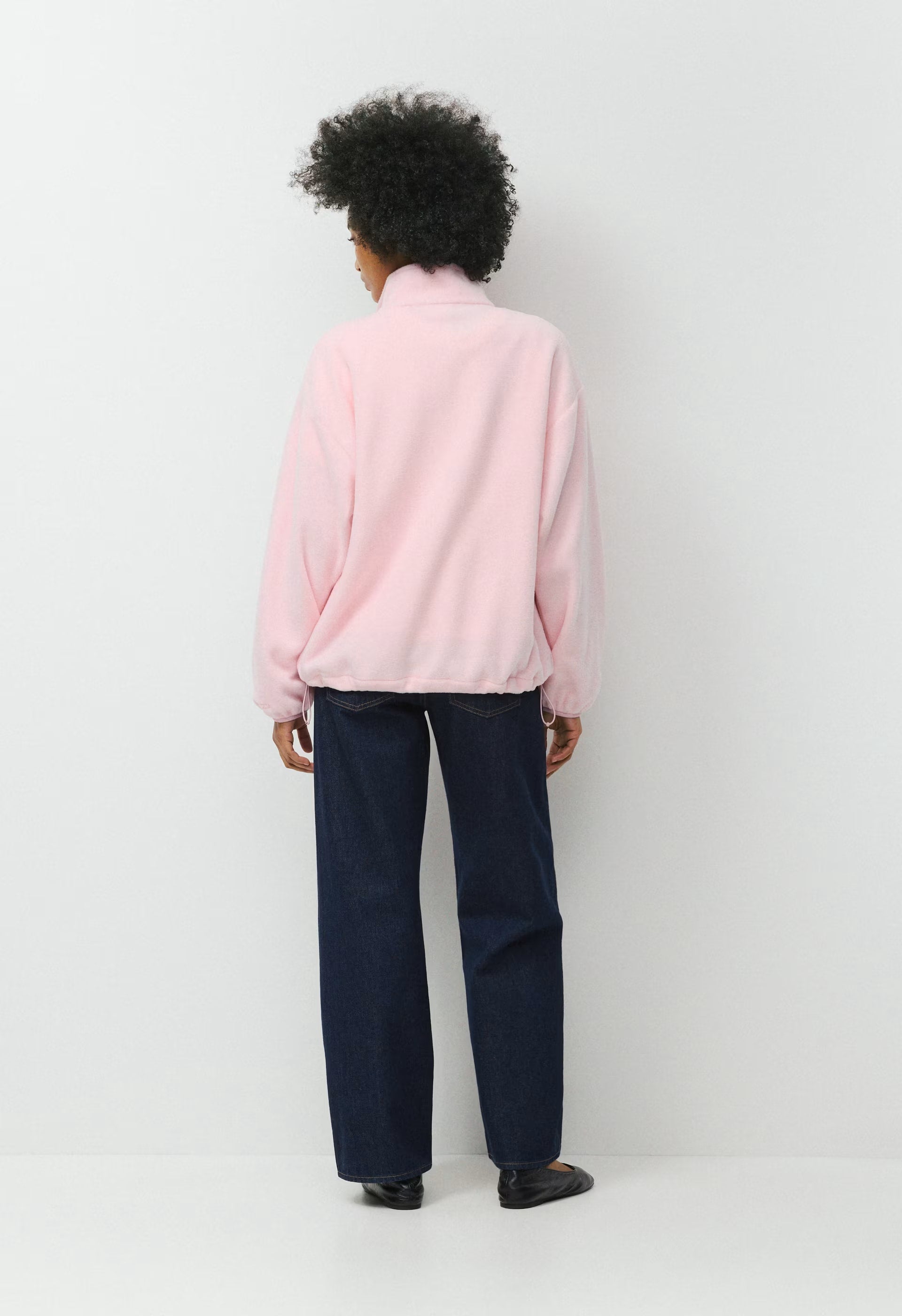 Outlook Zip Mockneck - Bigfoot Fleece - MAGNOLIA